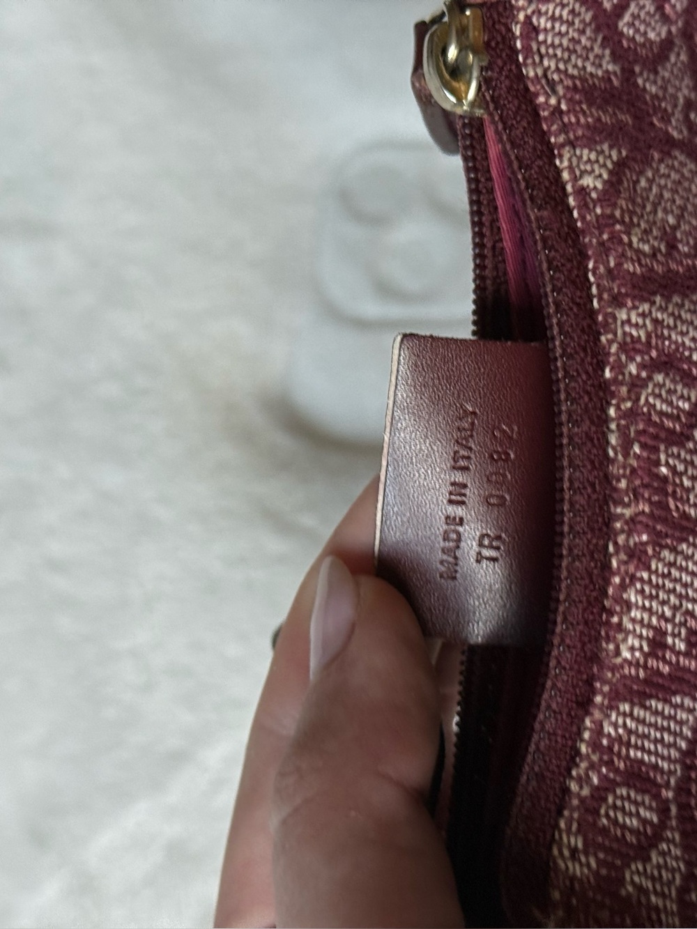 Dior Burgundy Saddle Bag - Picture 4 of 6